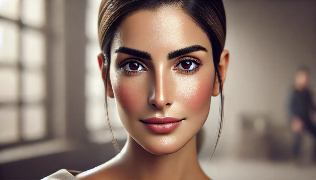 model from dubai with smile