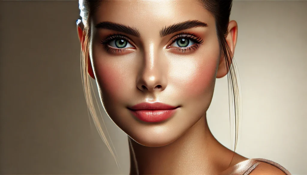 radiant skin and face