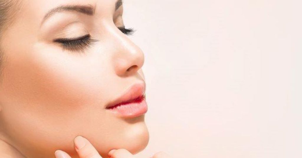 model on the left side for cream and whitening soap